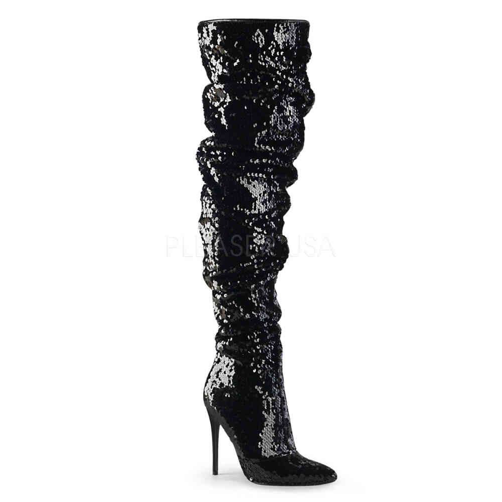 Pleaser - COURTLY3011 Cuissardes - Noir Product image